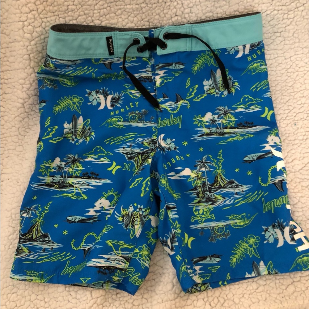 Hurley Gray and Blue Board Shorts